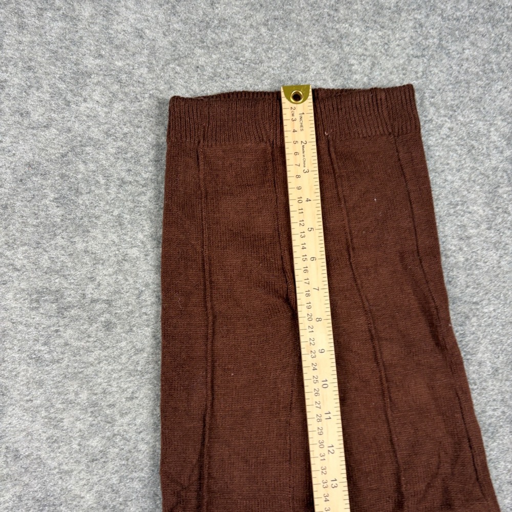 Vintage Knit Pants Baby 12 Months Brown Acrylic Ribbed Retro Leggings 80s 90s - Picture 8 of 11